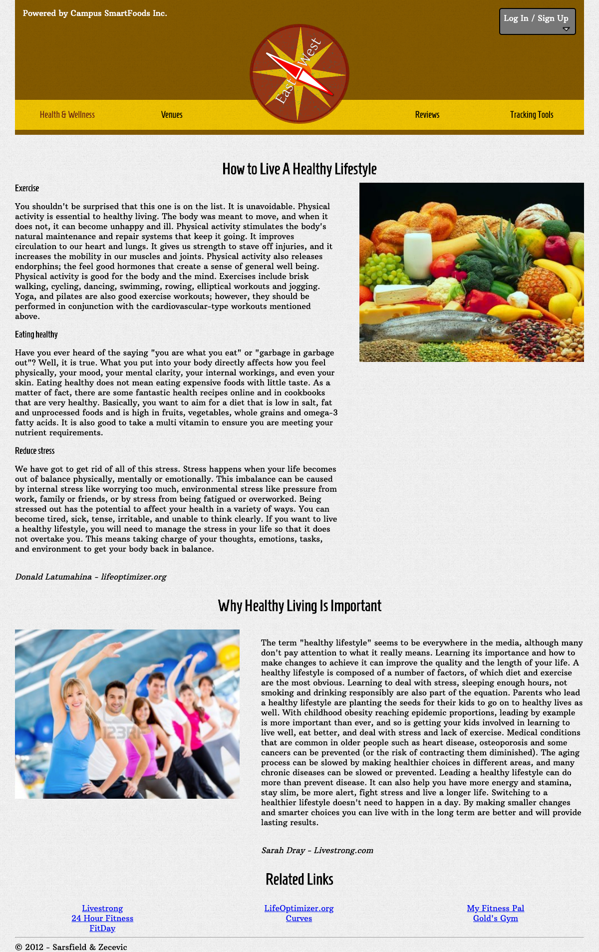 Campus Smart Foods - Health Page
