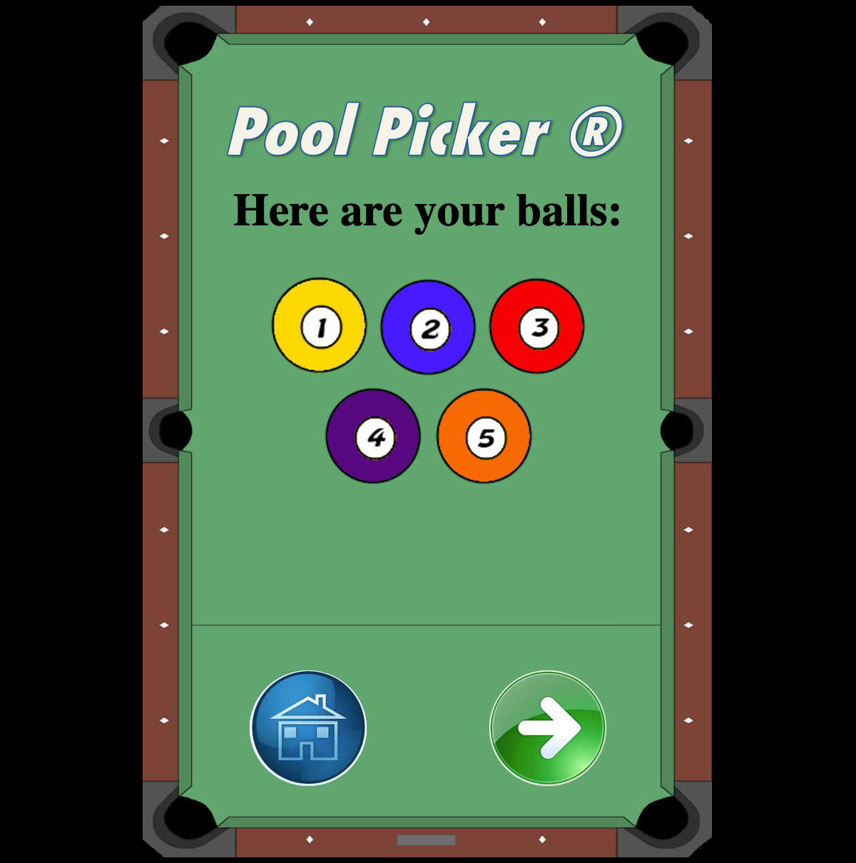 Pool Picker 2 - Balls Assigned